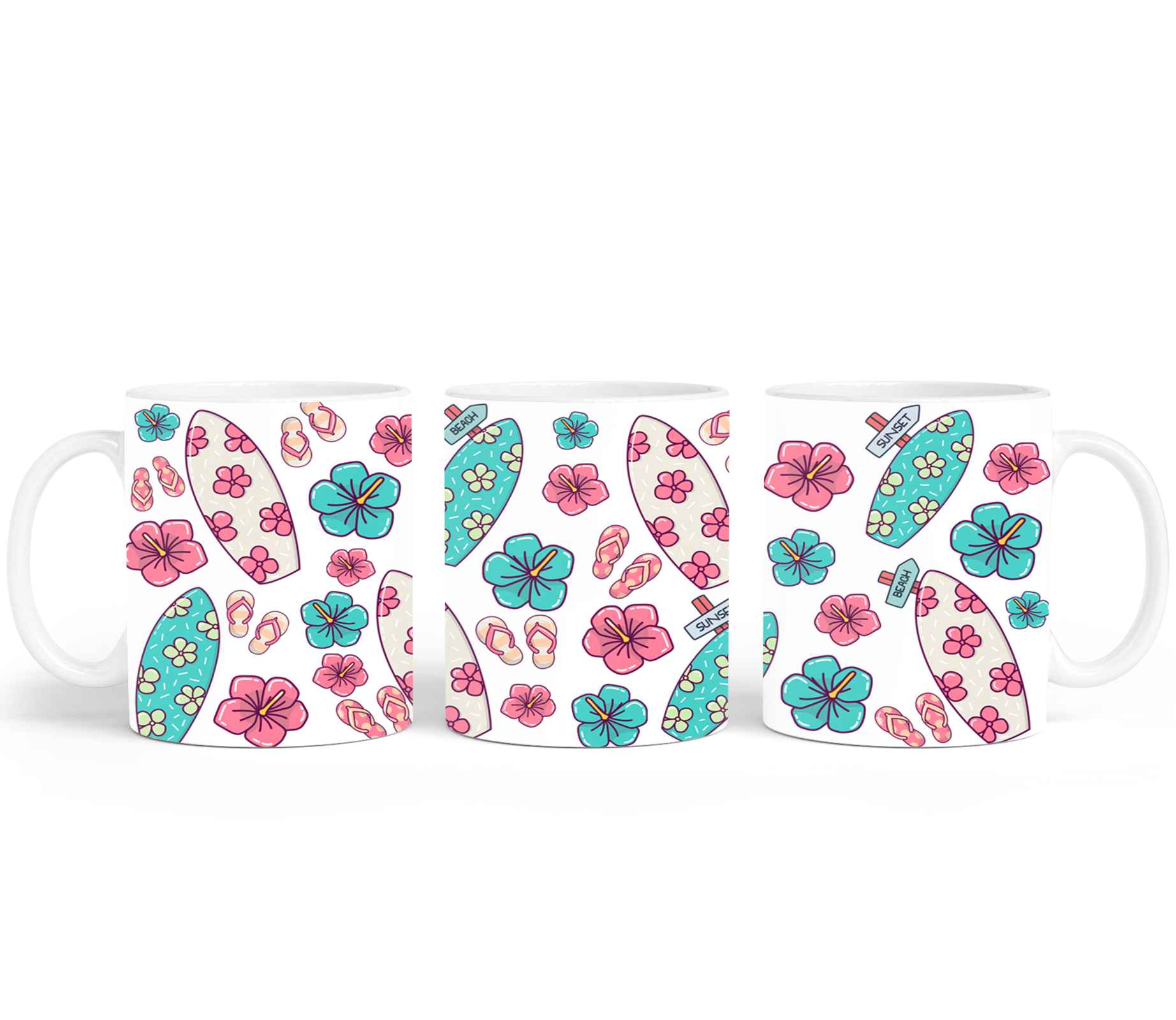 Surfboards Flip Flops Hibiscos-10691